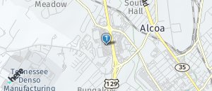 Location of Hooters of Alcoa on a map