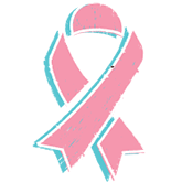 Icon of a breast cancer awareness ribbon