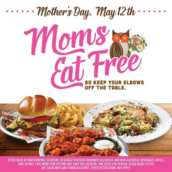This Mother’s Day, Moms Eat Free at Hooters Hooters