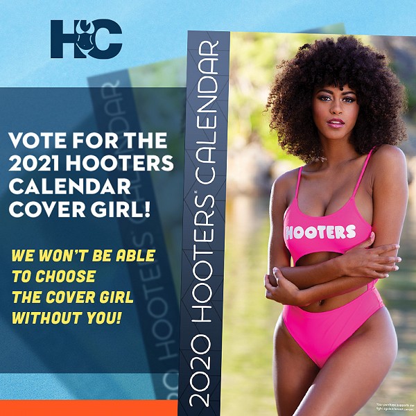 Vote for Your 2021 Hooters Calendar Cover Girl!