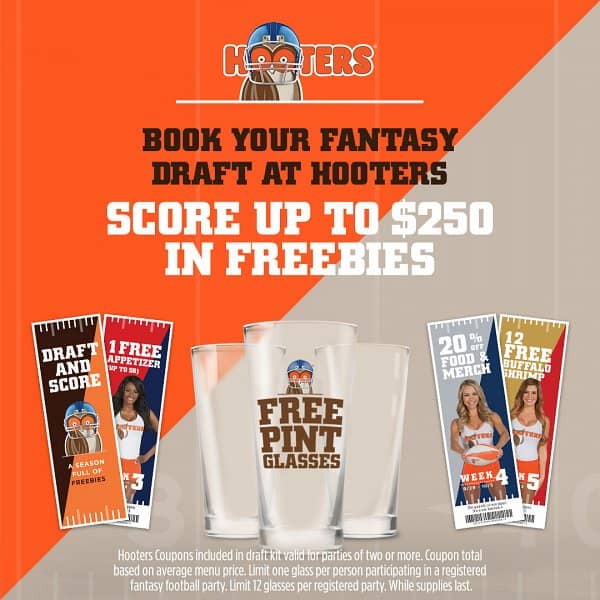 Hooters Fantasy Football Draft Party Reservations Now Open