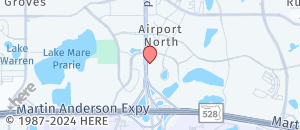 Location of Hooters of Orlando Airport on a map