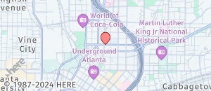 Location of Hooters of Atlanta Downtown on a map