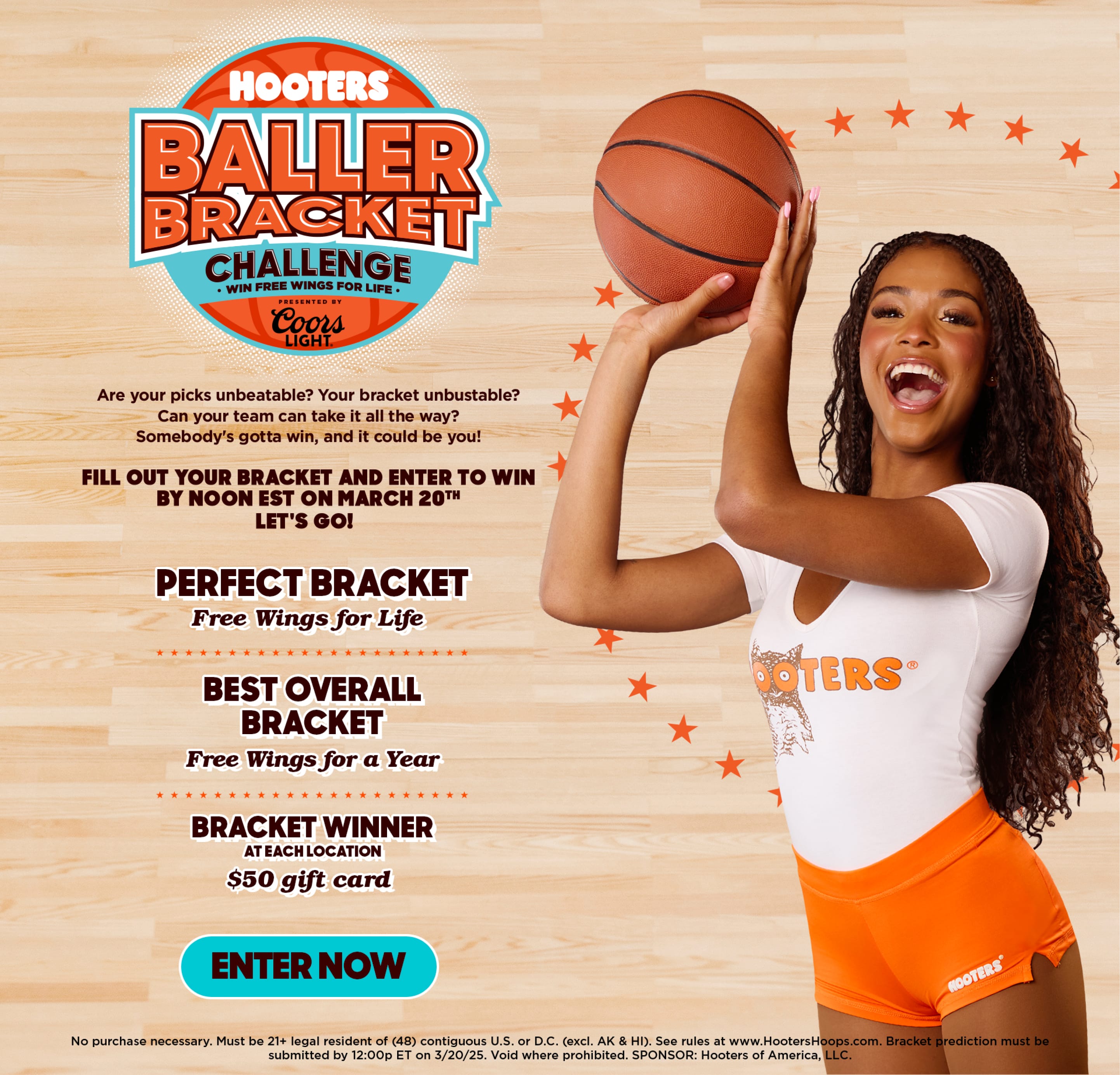 Hooters Baller Bracket Challenge